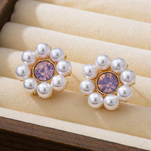 Load image into Gallery viewer, PEARL STUD EARRING