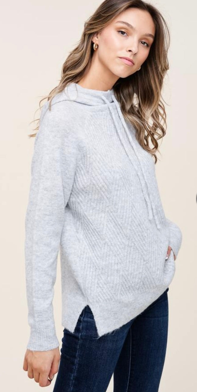 Textured Pullover Hoodie