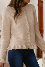 Load image into Gallery viewer, Ruffle Trim Cardigan
