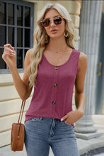 Load image into Gallery viewer, Button Front Tank Top
