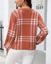 Load image into Gallery viewer, Plaid Crewneck Sweater
