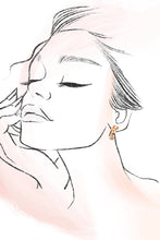 Load image into Gallery viewer, PEARL HOOP  EARRINGS

