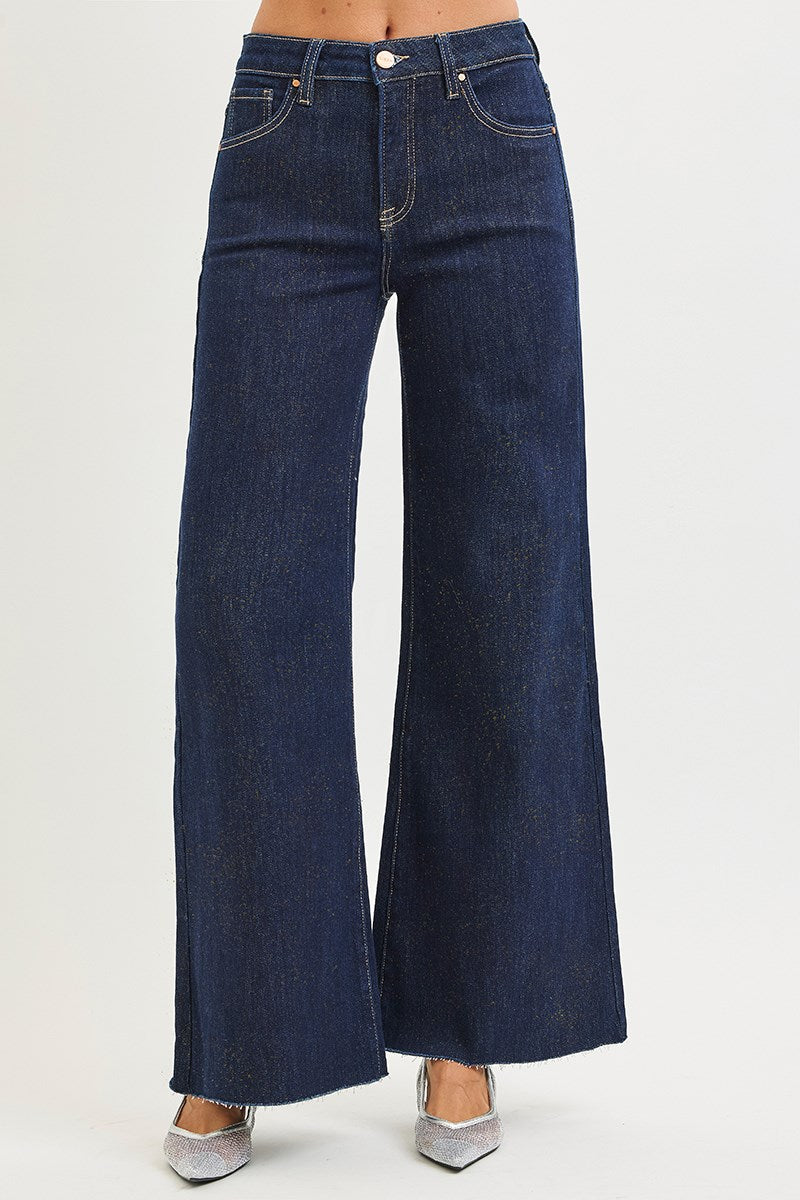 Risen Wide Leg Jeans