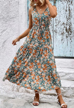 Load image into Gallery viewer, High Waist Floral Dress
