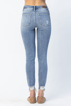 Load image into Gallery viewer, Distressed Hem Judy Blue Jeans Plus
