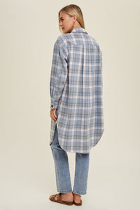 Long Plaid Shacket