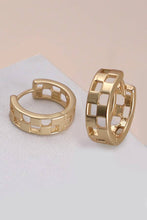 Load image into Gallery viewer, CHECKER HOOP EARRING
