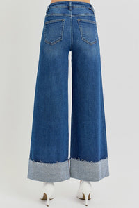 Risen Wide Cuffed Jeans