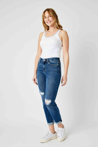 Judy Blue Plus Mid-Rise Crop