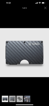 Gunmetal Grid Wallet