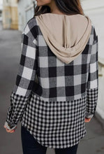Load image into Gallery viewer, Plaid Patchwork Shacket
