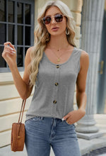 Load image into Gallery viewer, Button Front Tank Top
