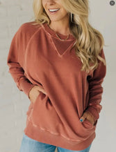 Load image into Gallery viewer, Ribbed Pocket Crewneck
