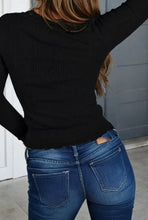 Load image into Gallery viewer, Lace Trim Long Sleeve Top
