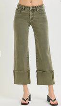 Load image into Gallery viewer, Risen Burnt Olive Wide Leg Jeans
