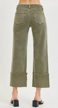 Load image into Gallery viewer, Risen Burnt Olive Wide Leg Jeans
