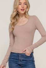 Load image into Gallery viewer, Long Sleeve Lace Trim Top
