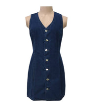 Load image into Gallery viewer, Retro Fashion Vest Denim Dress
