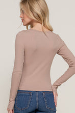 Load image into Gallery viewer, Long Sleeve Lace Trim Top
