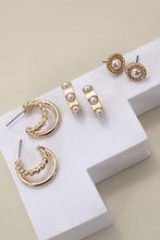 Load image into Gallery viewer, GOLD TRIO EARRINGS
