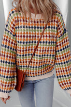 Load image into Gallery viewer, Round Neck Color Block Sweater
