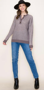 Waffle Knit Sweater