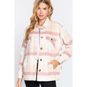 Faux Fur Plaid Shacket