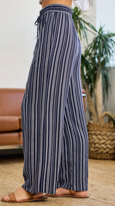 Striped Light Weight Pants