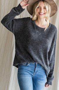 Knit Top with a Drop Shoulder