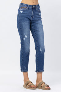 Judy Blue Cropped Straight Leg Plus