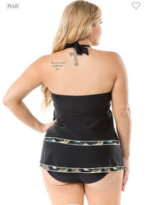 Floral Trim Tankini