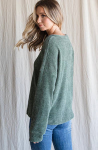 Knit Top with a Drop Shoulder