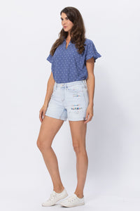 Judy Blue Printed Lining Short