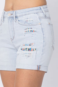 Judy Blue Printed Lining Short