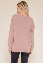 Load image into Gallery viewer, V-neck Boxy Sweater
