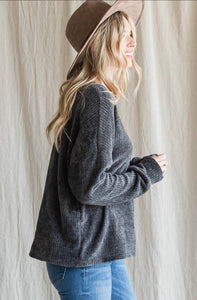 Knit Top with a Drop Shoulder