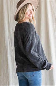 Knit Top with a Drop Shoulder