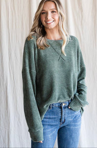 Knit Top with a Drop Shoulder