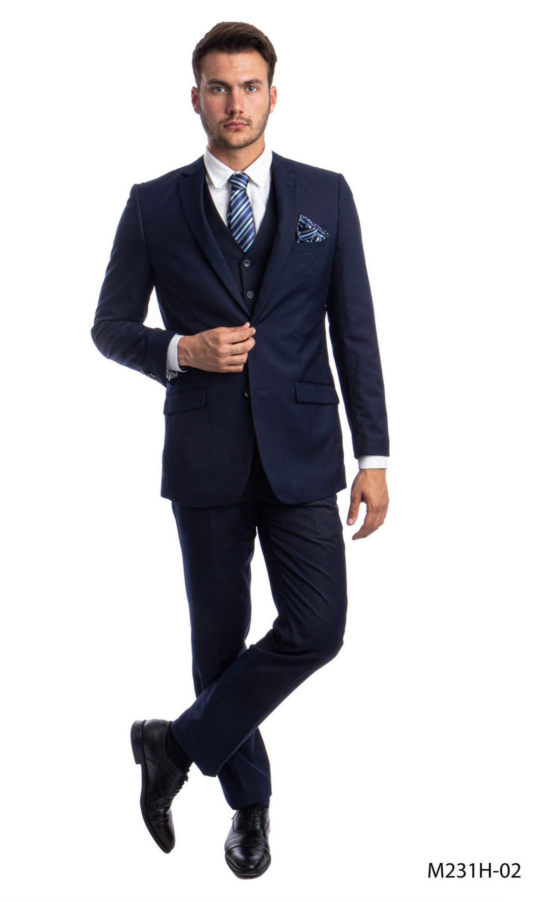 Azzuro Navy Blue Suit