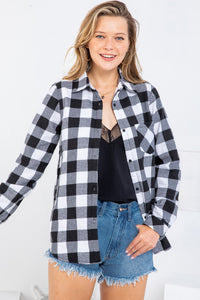 Checkered Print Top