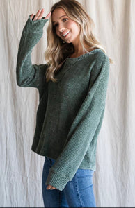 Knit Top with a Drop Shoulder