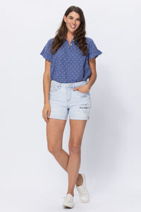 Judy Blue Printed Lining Short