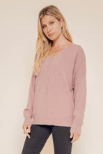 Load image into Gallery viewer, V-neck Boxy Sweater
