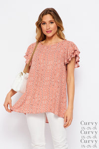 Ruffle Sleeve Top